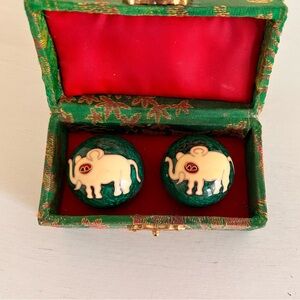 Chinese Baoding Medicine Chime Meditation Stress Balls with Decorative Case